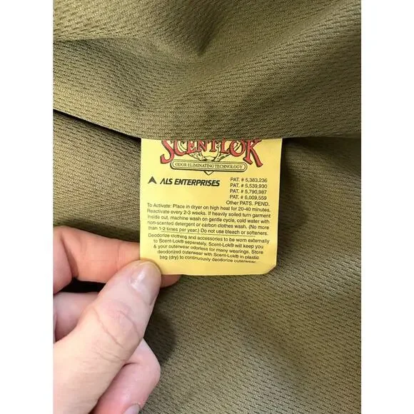 Cabelas Men’s Camo Long Sleeve Button Up Shirt Scent Lok XL Hunting Outdoors - Picture 7 of 9